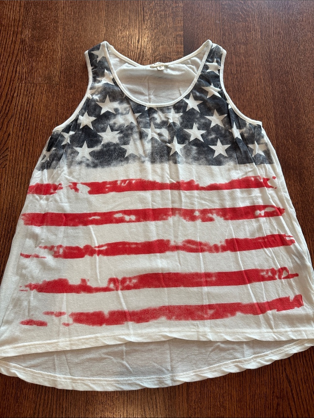 POL Women's Flag-Inspired Tank Top - White, Red & Blue